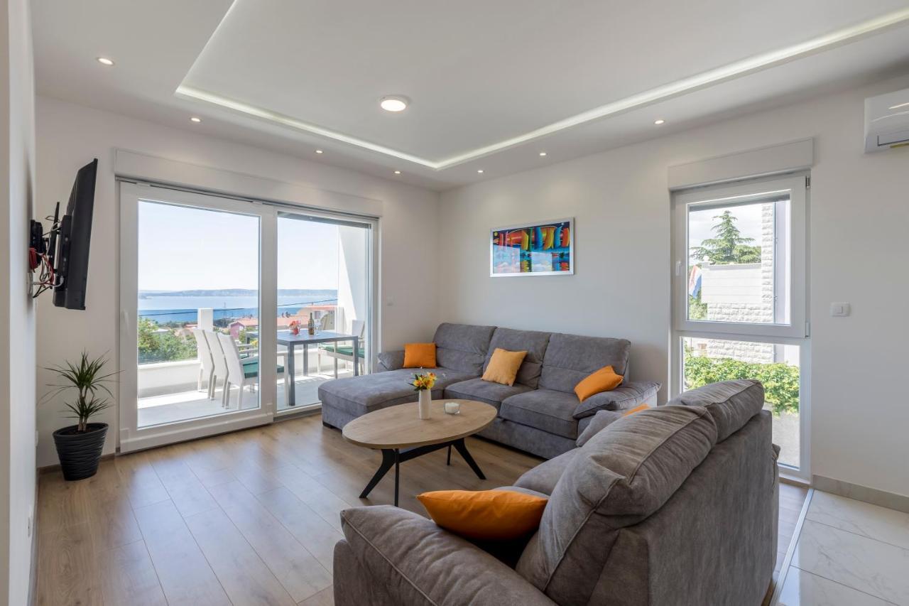 Luxury Villa La Nonna Ana - Heated Pool, Sea View, Near Split Каштела Экстерьер фото
