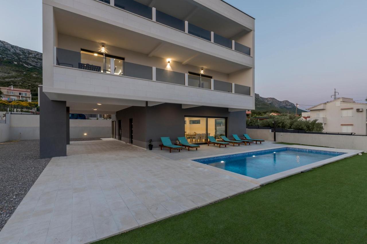 Luxury Villa La Nonna Ana - Heated Pool, Sea View, Near Split Каштела Экстерьер фото